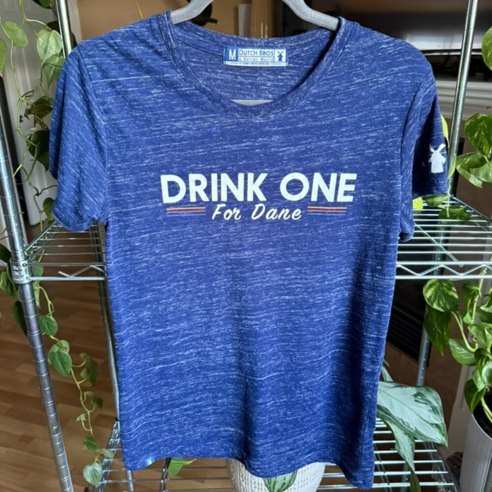 Dutch Bros “Drink One for Dane” Heathered Tee